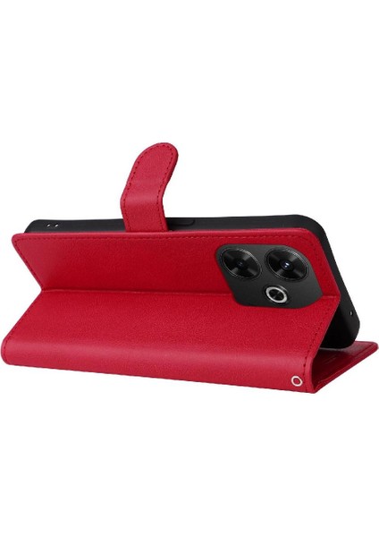 Xiaomi Redmi Için Flip Case 13 4g Yüksek Kalite Deri Klasik Düz Renk (Yurt Dışından)