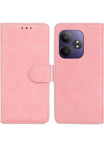 Realme Gt 6t Manyetik Standı Tutucu Premium Pu Deri Kart Için Flip Case (Yurt Dışından)