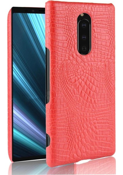 Sony Xperia 1 Koruyucu Kapak Klasik Timsah Için Şık Klasik Kılıf (Yurt Dışından)