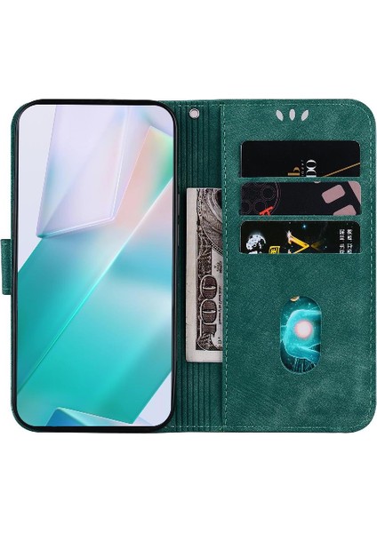 Realme Gt 6t Için Kılıf Cüzdan Kılıf Tutucu Kapak Flip Folio Kabartmalı Sevimli (Yurt Dışından)