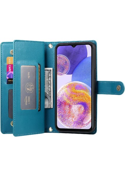 Samsung Galaxy M23 5g Kickstand Cüzdan Bölmesi Bilek Için Flip Case (Yurt Dışından) fırsatları