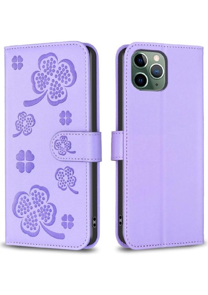 IPhone 11 Için Flip Case Pro Max Pu Deri Kart Yuvaları Tutucu Kickstand (Yurt Dışından)