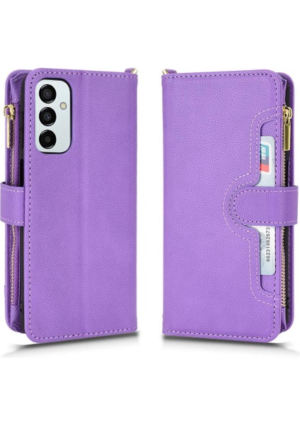 Samsung Galaxy M23 5g Fermuar Cüzdan Manyetik Pu Deri Flip Case (Yurt Dışından) fırsatları