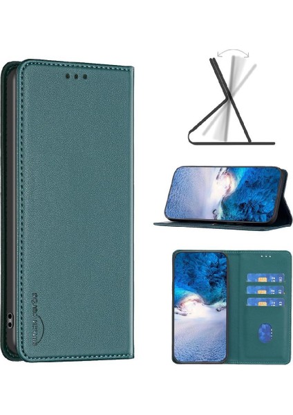 Xiaomi Redmi Not 13 Için Flip Case 5g Çoklu Kart Yuvası Çok Renkli Pu (Yurt Dışından)