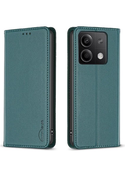 Xiaomi Redmi Not 13 Için Flip Case 5g Çoklu Kart Yuvası Çok Renkli Pu (Yurt Dışından)
