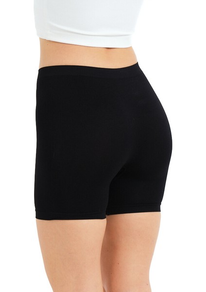 Seamless Dikişsiz Uzun Külot Iz Yapmayan Siyah Kadın Boxer - Vela fırsatları