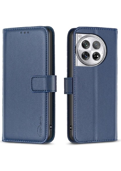 Oneplus 12 5g Için Flip Case Cüzdan Iş Çoklu Kart Yuvası Deri Kılıf (Yurt Dışından)