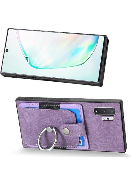 Samsung Galaxy Not 10 Için Kılıf Pro Halka Tutucu Crad Yuvası Standı Manyetik (Yurt Dışından)