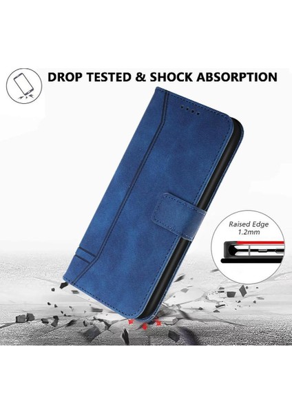 Telefon Kılıfı Için Xiaomi Poco M6 4g El Kayışı Pu Deri Flip Folio Cüzdan (Yurt Dışından)