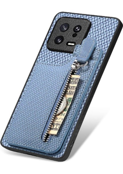 Xiaomi 13 Için Kılıf Standı Manyetik Araç Montaj Cüzdan Fermuar Crad Yuvası (Yurt Dışından) indirimleri