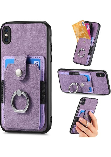 IPhone X/xs Crad Yuvası Halka Tutucu Manyetik Araç Montaj Standı (Yurt Dışından)