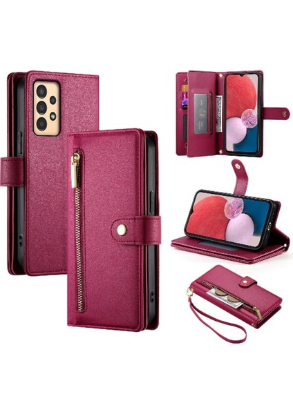 Samsung Galaxy A04S/A04 Çok Fonksiyonlu Iş Crossbody Için Flip Case (Yurt Dışından)