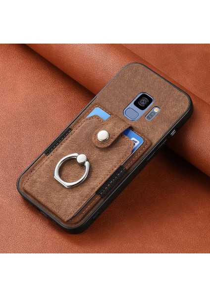 Samsung Galaxy S9 Için Kılıf Halka Tutucu Crad Yuvası Standı Manyetik Araç Montaj (Yurt Dışından)