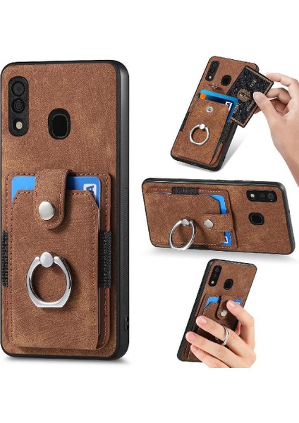 Samsung Galaxy A20/A30 Halka Tutucu Crad Yuvası Manyetik Araç Montaj (Yurt Dışından)