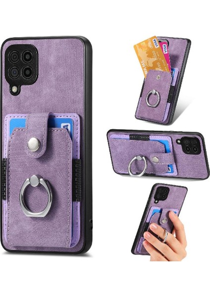 Samsung Galaxy A22 4g Halka Tutucu Manyetik Araç Montaj Crad Yuvası (Yurt Dışından)
