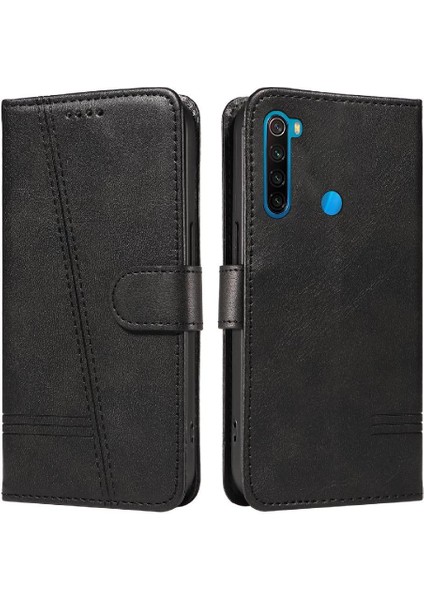 Kredi Kartı Yuvası ile Xiaomi Redmi Not 8t Için Filp Durumda Cüzdan Telefon Kılıfı (Yurt Dışından)