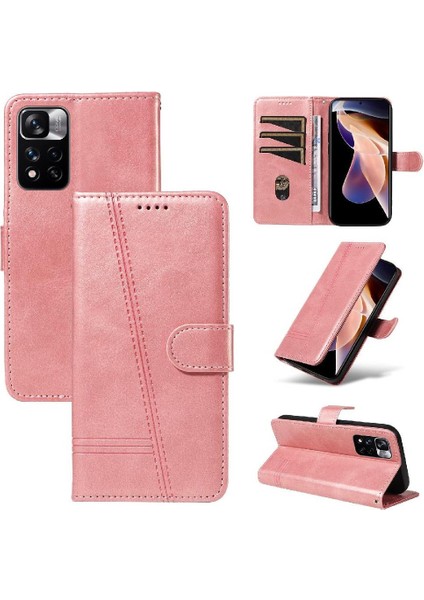 Xiaomi Redmi Not 11 Pro 5g Için Filp Durumda Preslenmiş Pu Deri Cüzdan Telefon (Yurt Dışından)