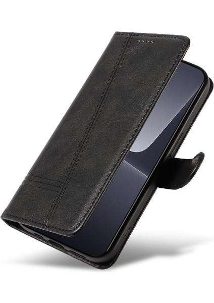 Xiaomi 13 Için Filp Durumda Ayrılabilir Siyah Bilezik Preslenmiş Pu Deri Telefon (Yurt Dışından) indirimleri