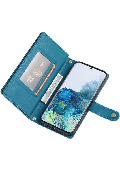 Samsung Galaxy S20 Artı Bilek Kayışı Çok Fonksiyonlu Kart Için Flip Case (Yurt Dışından)