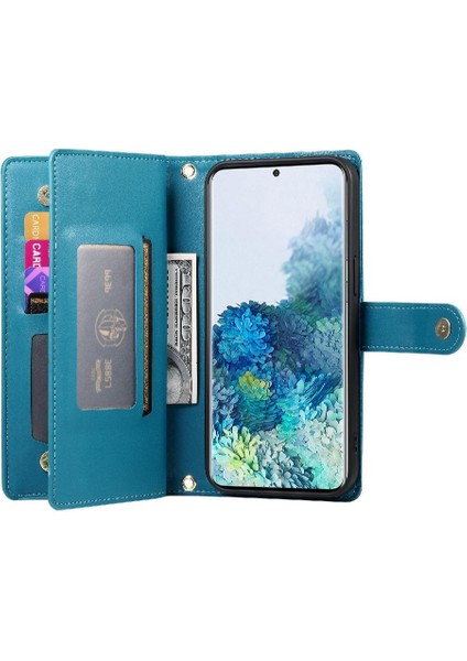 Samsung Galaxy S20 Artı Bilek Kayışı Çok Fonksiyonlu Kart Için Flip Case (Yurt Dışından)