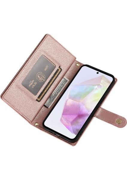 Samsung Galaxy A35 Cüzdan Standı Çok Fonksiyonlu Iş Için Flip Case (Yurt Dışından)