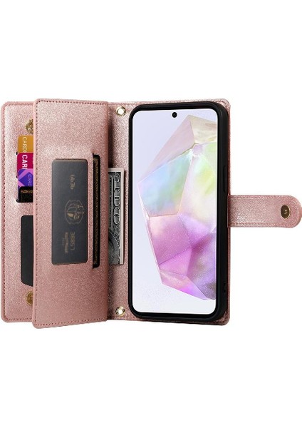 Samsung Galaxy A35 Cüzdan Standı Çok Fonksiyonlu Iş Için Flip Case (Yurt Dışından)