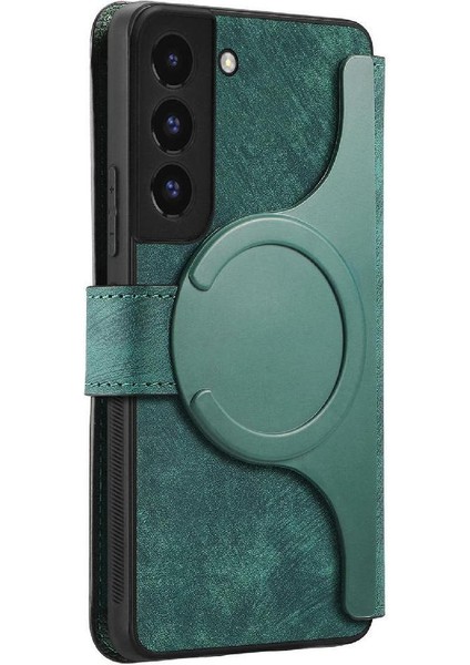Samsung Galaxy S22 Için Flip Case Kart Standı Cüzdan Mıknatıs Koruyucu Retro (Yurt Dışından)