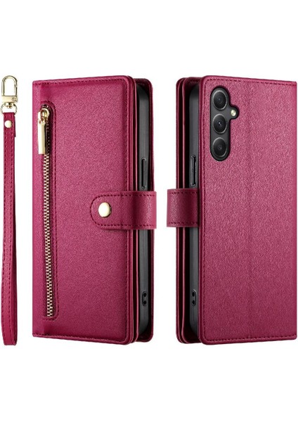 Samsung Galaxy A34 5g Için Flip Case Standı Iş Çok Fonksiyonlu Cüzdan (Yurt Dışından) modelleri