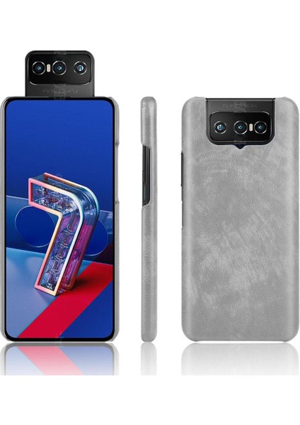 Asus Zenfone 7 Için Retro Kılıf/asus Zenfone 7 Pro Lychee Desen Retro Anti (Yurt Dışından)