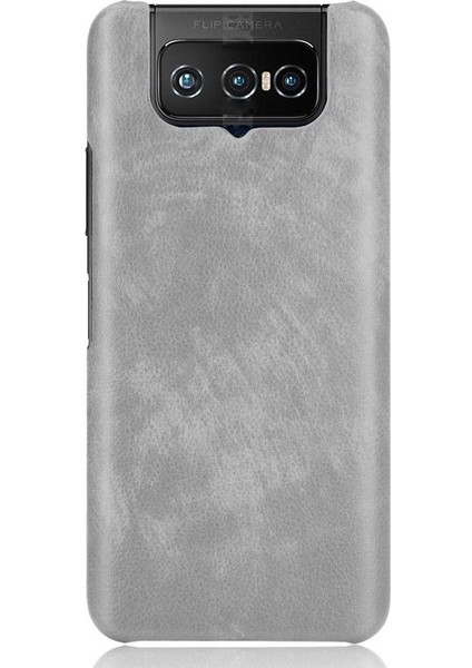 Asus Zenfone 7 Için Retro Kılıf/asus Zenfone 7 Pro Lychee Desen Retro Anti (Yurt Dışından)