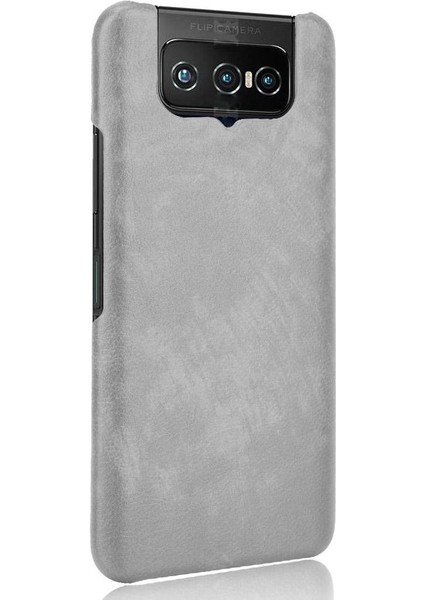 Asus Zenfone 7 Için Retro Kılıf/asus Zenfone 7 Pro Lychee Desen Retro Anti (Yurt Dışından)