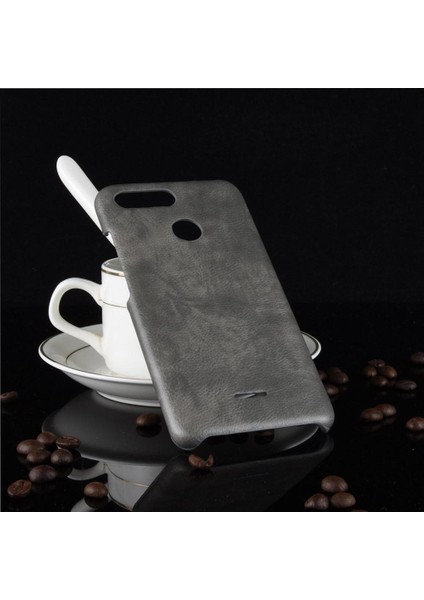 Retro Kılıf Xiaomi Redmi Için 6 Retro Lychee Desen Koruyucu Kapak Anti (Yurt Dışından)