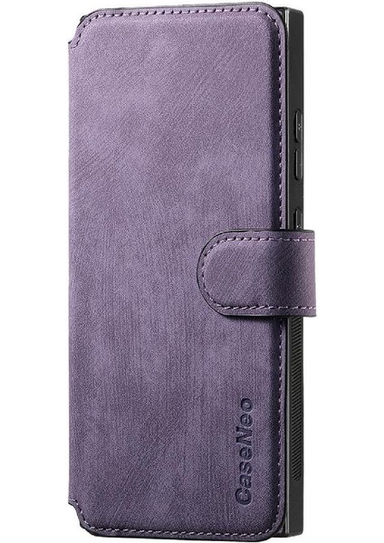 Samsung Galaxy Not 10 Için Flip Case Retro Mıknatıs Koruyucu Malzeme Kartı (Yurt Dışından)