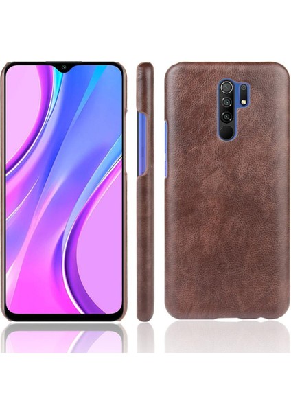 Xiaomi Redmi 9 Retro Lychee Desen Uyumluluk Için Retro Kılıf Kapak (Yurt Dışından)