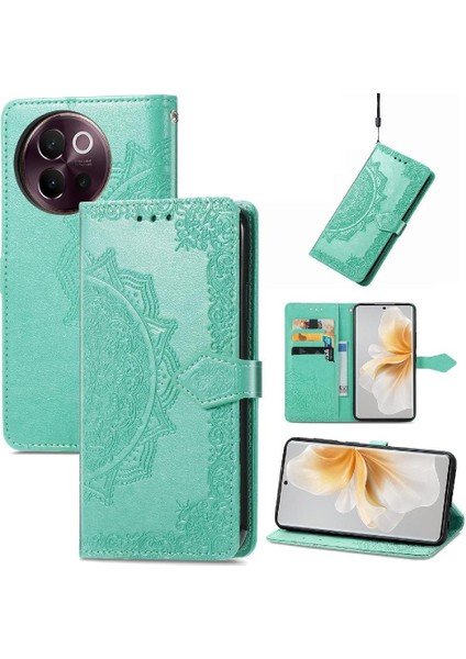 Vıvo V40 Lite Için Flip Case Zarif Desen Basit Iş Darbeye (Yurt Dışından)