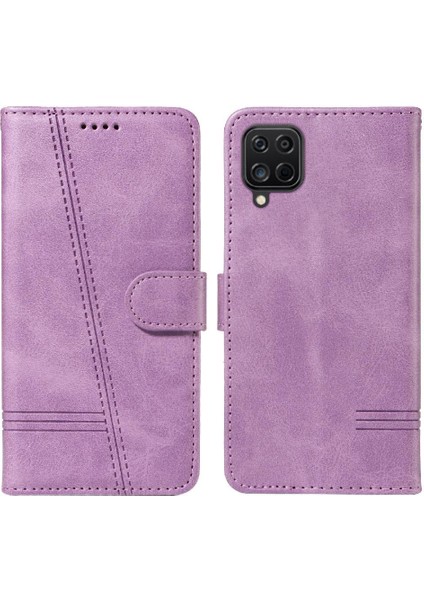 Samsung Galaxy M22 Için Filp DURUMDA/F22 Cüzdan Telefon Kılıfı Ayrılabilir Siyah Pu (Yurt Dışından)