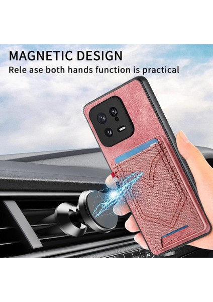 Xiaomi 13 Için Crad Yuvası Kot Cep Tasarım Manyetik Araç Montaj (Yurt Dışından) indirimleri