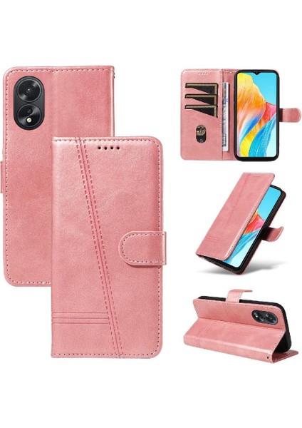 Oppo A38 4G/A18 4g Preslenmiş Pu Deri Cüzdan Telefon Kılıfı Için Filp Durumda (Yurt Dışından) indirimleri