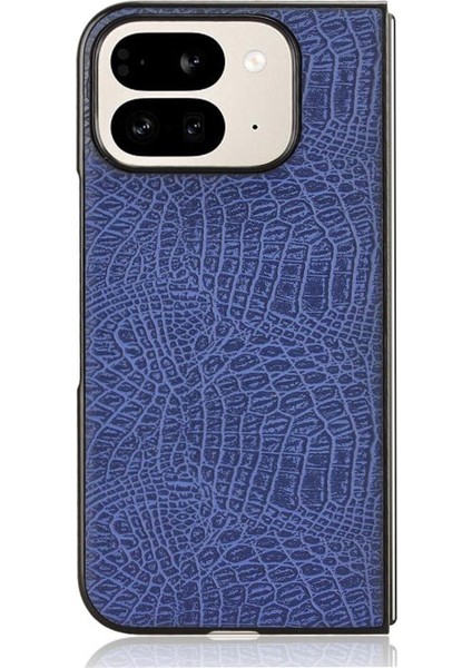 Google Piksel 9 Pro Fold Klasik Timsah Moda Için Şık Klasik Kılıf (Yurt Dışından)