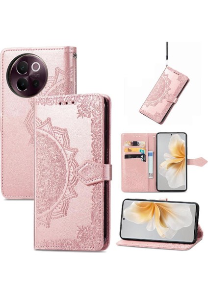Vıvo V40 Lite Için Flip Case Zarif Desen Basit Iş Darbeye (Yurt Dışından)