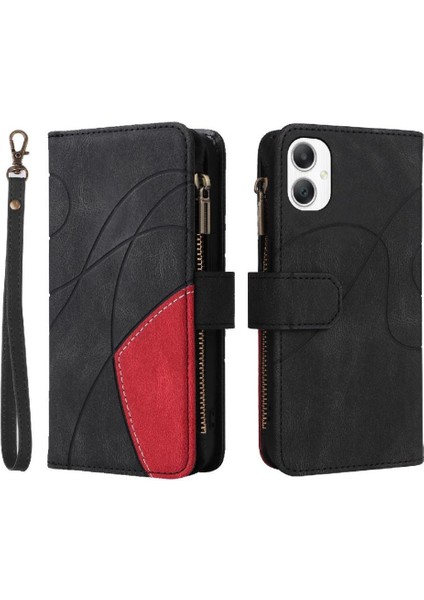 Samsung Galaxy A06 Kickstand Koruyucu Fermuar Cüzdan Tarzı Dokuz (Yurt Dışından)