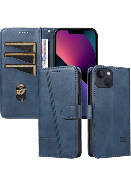 Kredi Kartı Yuvası ile IPhone 14 Artı Için Filp Durumda Ayrılabilir Siyah Pu (Yurt Dışından)