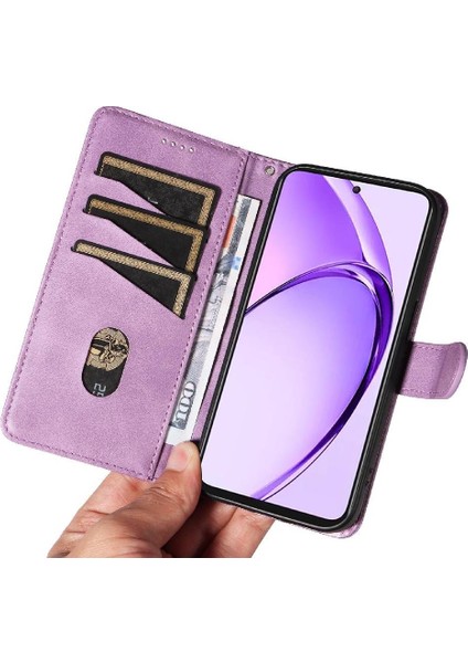 Kredi Kartı Yuvası ile Oppo A3 Pro 5g Için Filp Durumda Ayrılabilir Siyah Cüzdan (Yurt Dışından)