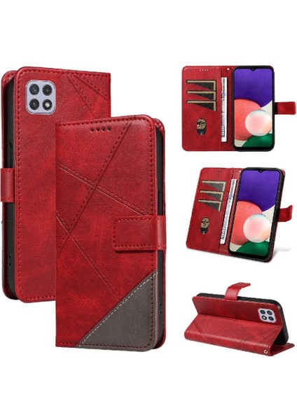 Samsung Galaxy A22 5G/A22S 5g ve Kart Yuvası Deri Telefon Için Flip Case (Yurt Dışından)