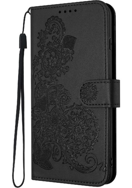 Samsung Galaxy A06 Kickstand Koruyucu Pu Deri Manyetik Için Flip Case (Yurt Dışından)