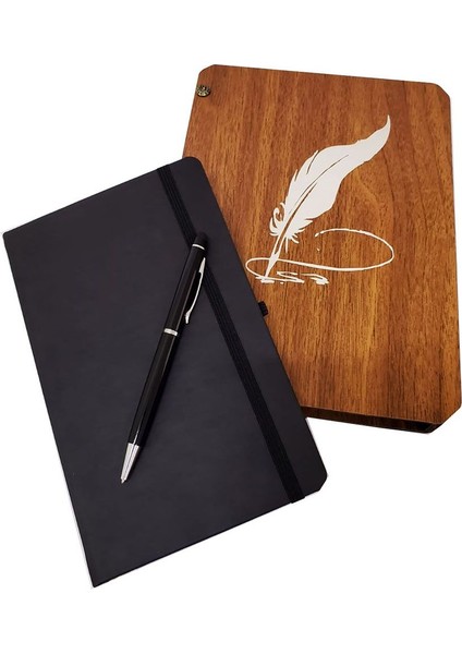 Kalem ve Termo Deri Defter Set
