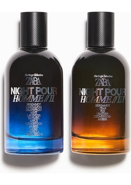 Night Pour Homme ii + Zara Night Pour Homme iii Edp 100 Ml