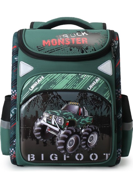 Kamyon Karikatür Erkek Okul Sırt Çantası (Yurt Dışından)