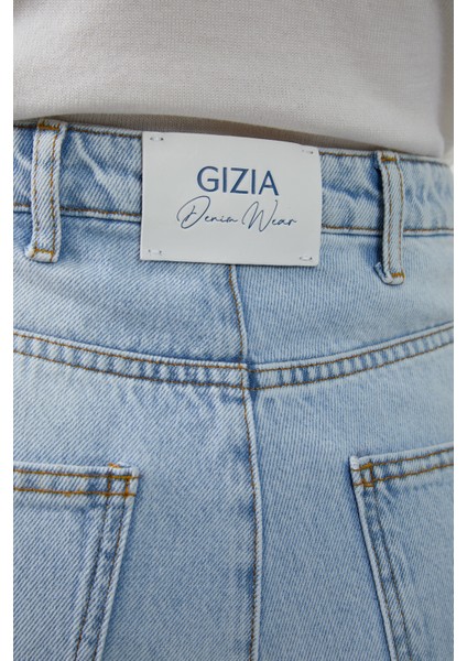Aksesuar Toka Detaylı Basic Boru Paça Jean Pantolon modelleri
