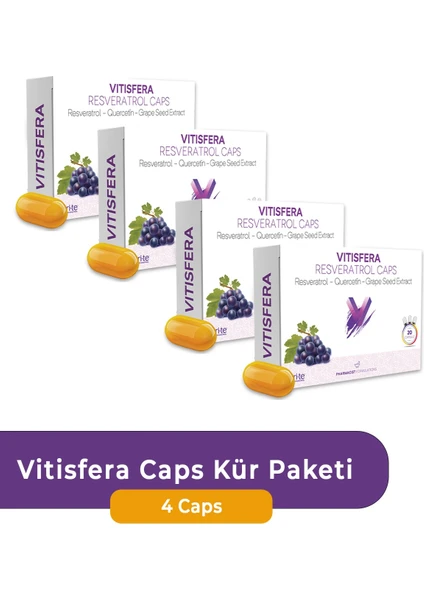 Resveratrol Caps Kür Paketi (4 Kutu)